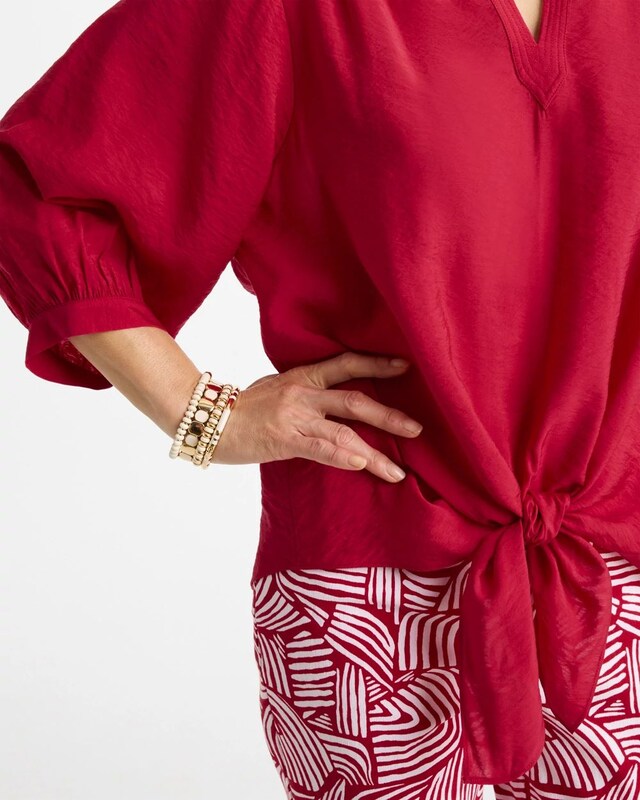 Tie-Front Top - image 4